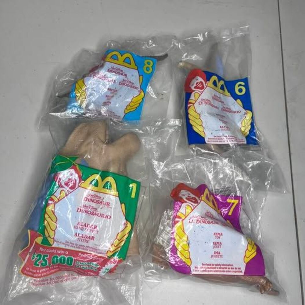 Vintage 2000 McDonald's Disney Dinosaur Happy Meal Toys Set of 4